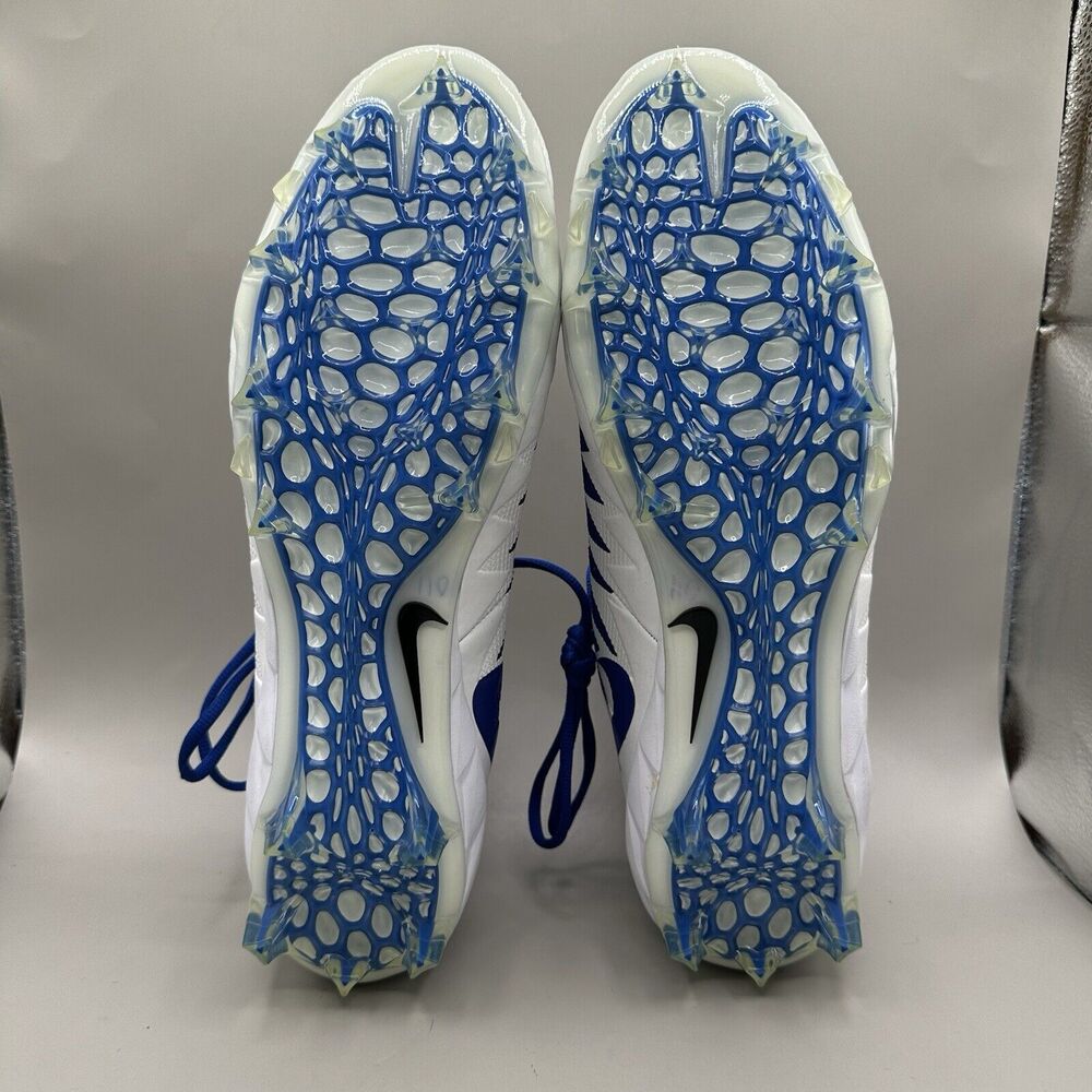 Nike Alpha Menace Pro Mid Football Cleats White Blue 866012-409 Size 15 US - Picture 7 of 10